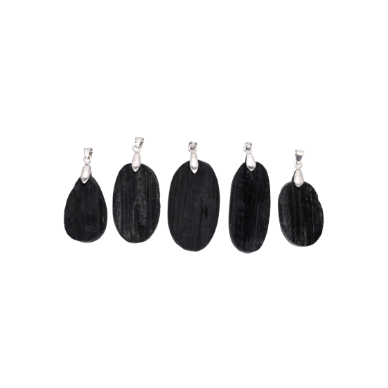 Pendentif tourmaline noire...