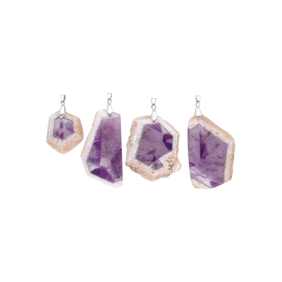 Pendentif tranche cacoxénite