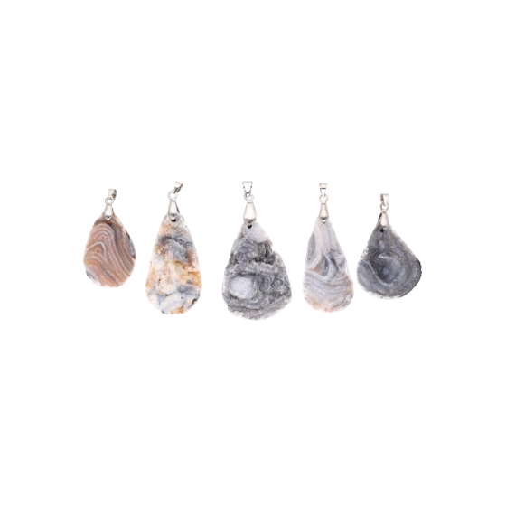Pendentif calcédoine druzy A
