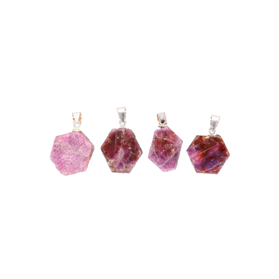 Pendentif rubis brute A