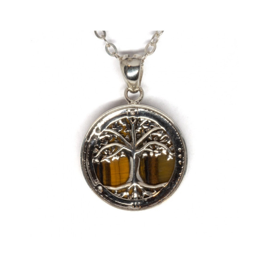 Pendentif arbre de vie argent 925 et pierres Pendentif arbre de vie argent 925 et pierres