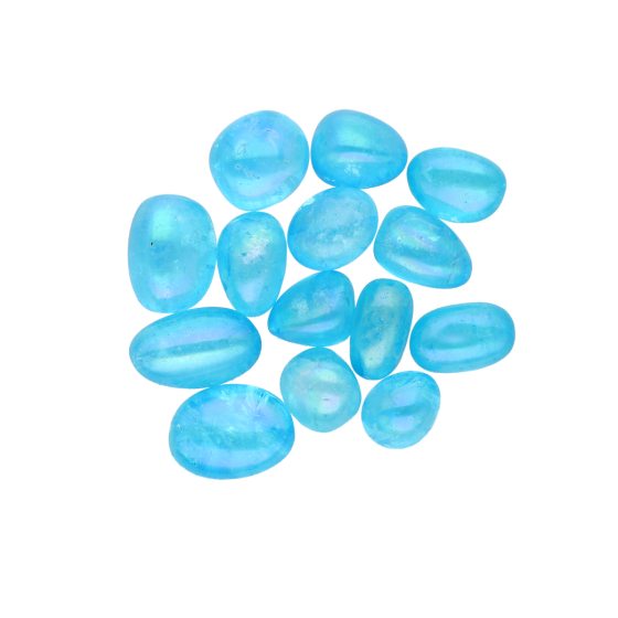 Aqua aura pierres roulées A