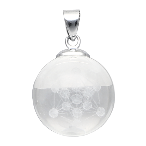 Pendentif sphère gravé