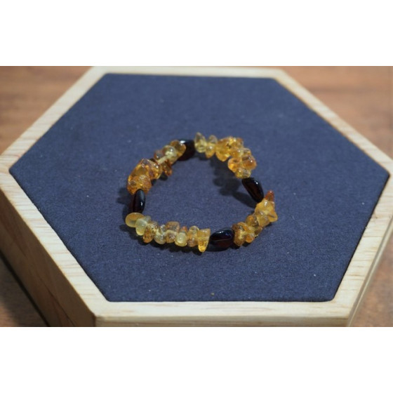 Bracelet bébé Ambre Deux Couleurs