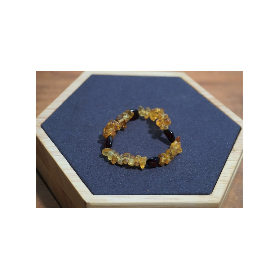 Bracelet bébé Ambre Deux Couleurs