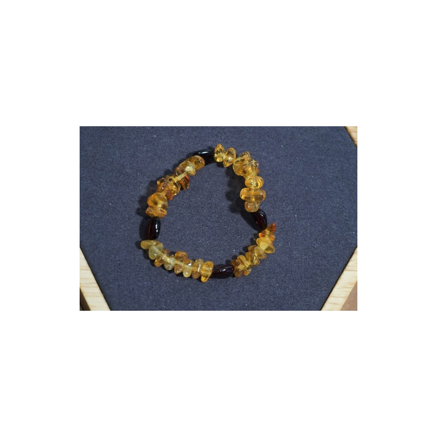 Bracelet bébé Ambre Deux Couleurs