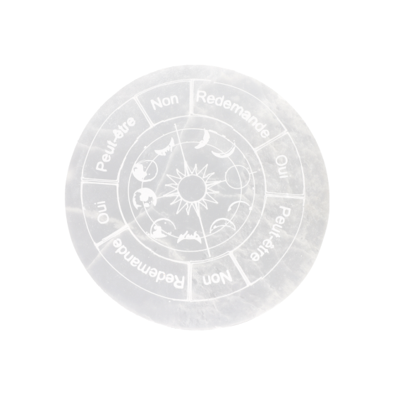 Disque sélénite pendule