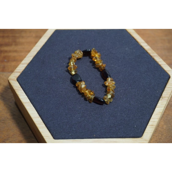 Bracelet bébé Ambre Deux Couleurs