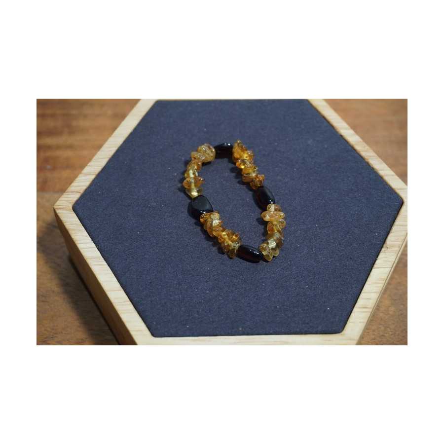 Bracelet bébé Ambre Deux Couleurs