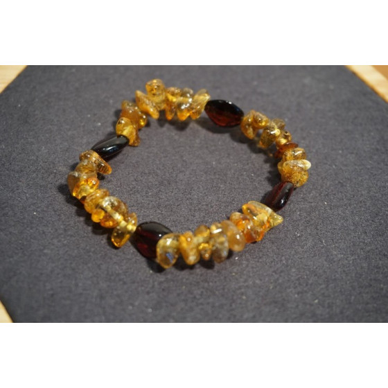 Bracelet bébé Ambre Deux Couleurs
