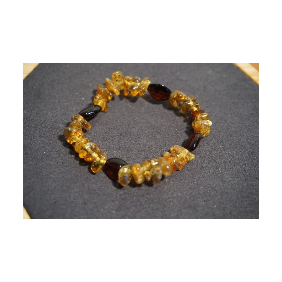 Bracelet bébé Ambre Deux Couleurs