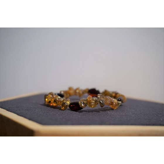 Bracelet bébé Ambre Deux Couleurs