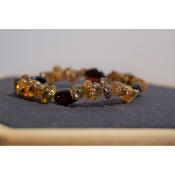 Bracelet bébé Ambre Deux Couleurs
