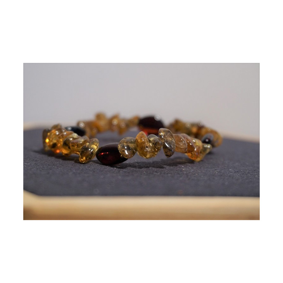 Bracelet bébé Ambre Deux Couleurs