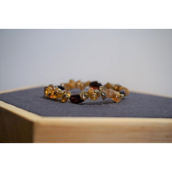 Bracelet bébé Ambre Deux Couleurs