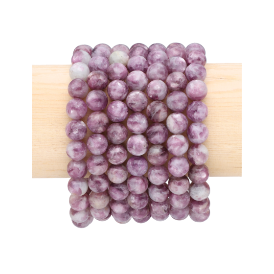 Bracelet lépidolite AAA