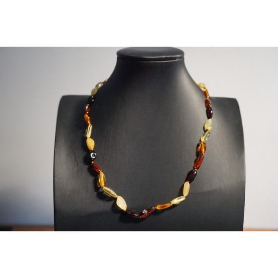 Collier adulte Ambre Trois Couleurs