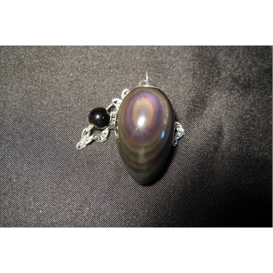 Pendule Oeuf Obsidienne oeil céleste