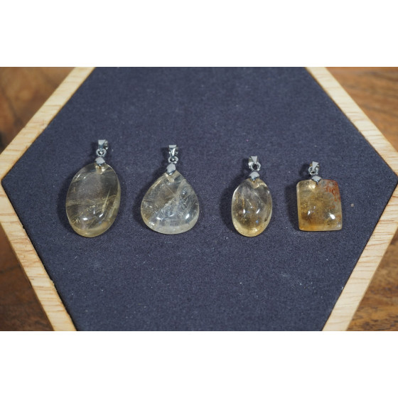 Pendentif Citrine naturelle