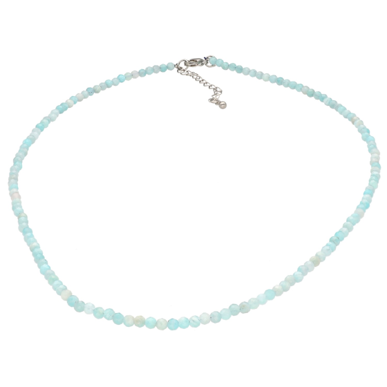 Collier facetté pierre au...