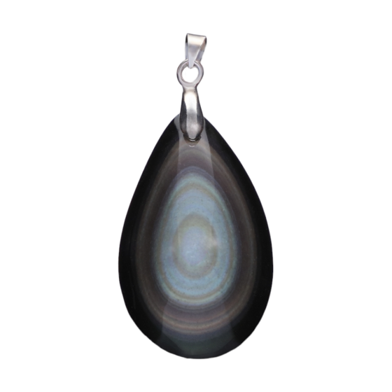 Pendentif obsidienne oeil...