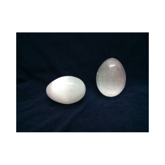 Œuf en Sélénite 4-5 cm (Lot de 5pce)