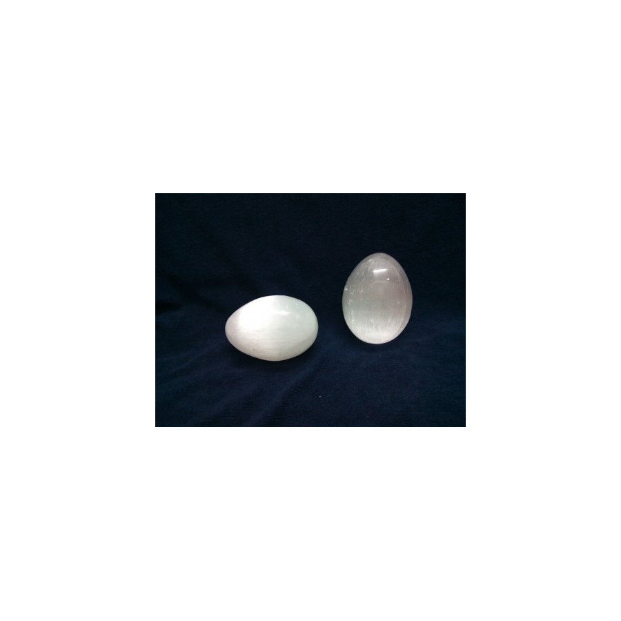 Œuf en Sélénite 4-5 cm (Lot de 5pce) Œuf en Sélénite 4-5 cm (Lot de 5pce)