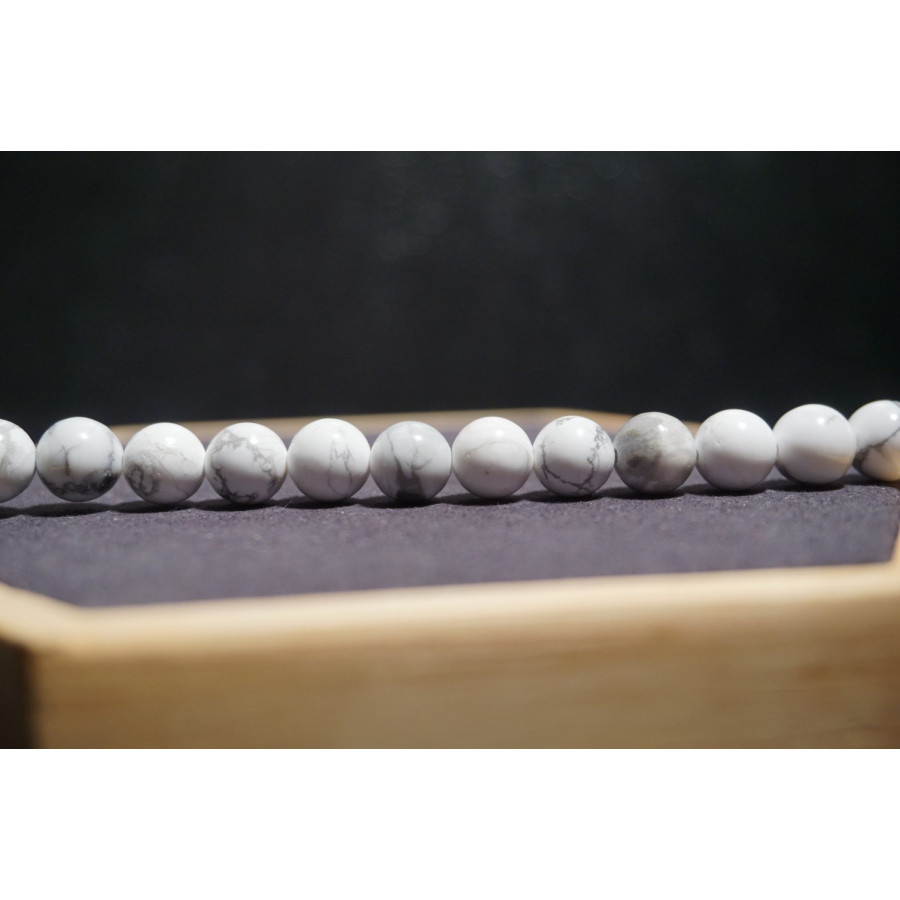 Fils de Howlite-MEXICO OBSIDIENNE