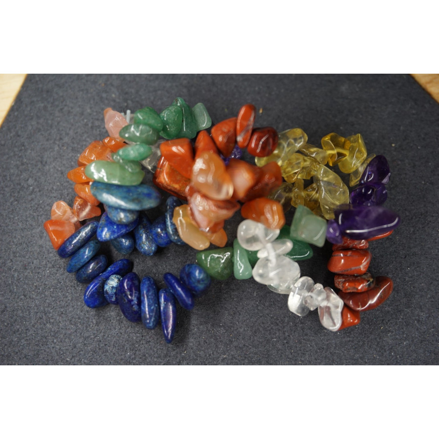 Bracelet Chips 7 Chakra Lot de 10