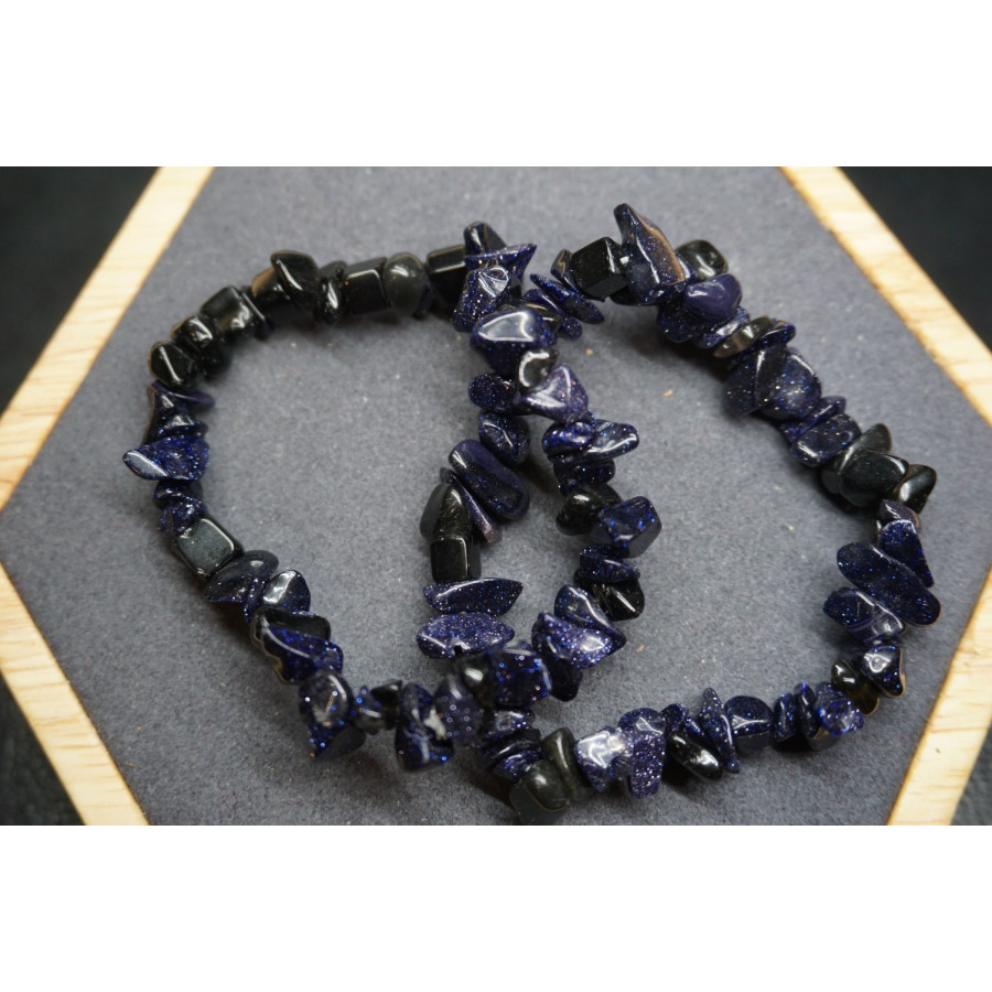 Bracelet Chips Pierre de Soleil Synthétique Lot de 10
