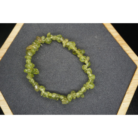 Bracelet Chips Péridot Lot de 10