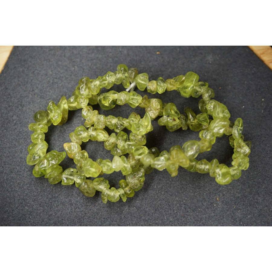 Bracelet Chips Péridot Lot de 10