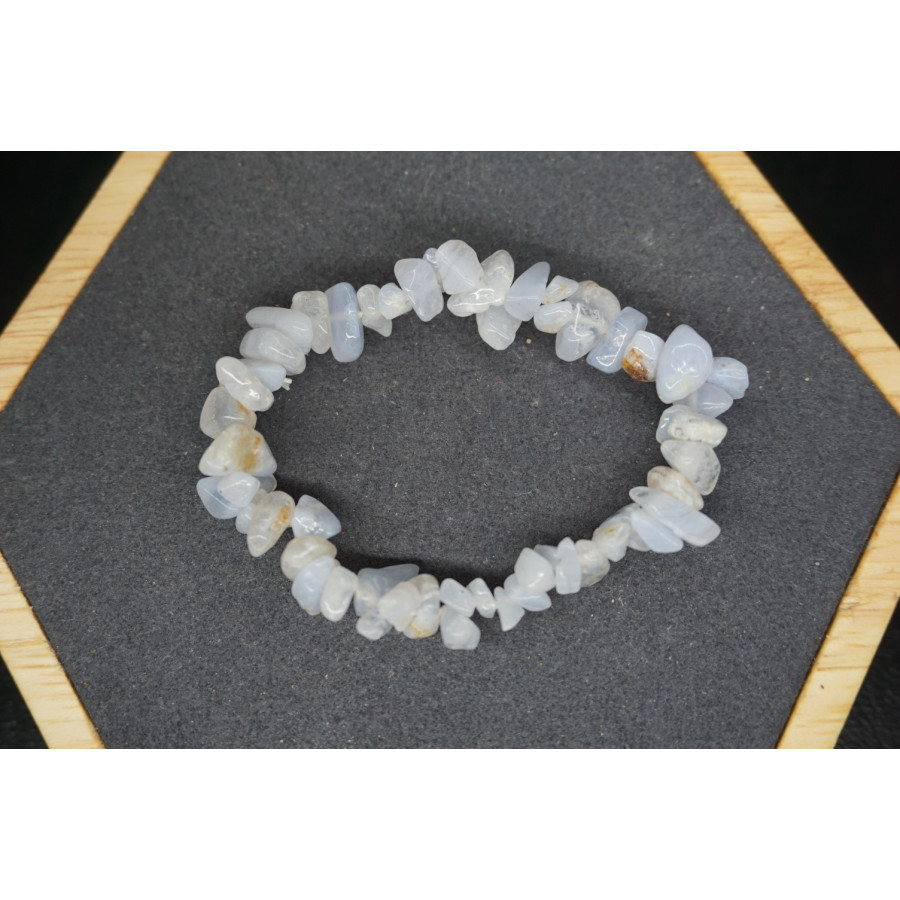 Bracelet Chips Calcedoine Lot de 10 Bracelet Chips Calcedoine Lot de 10