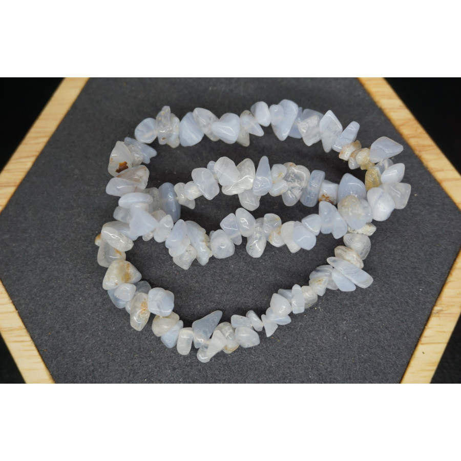 Bracelet Chips Calcedoine Lot de 10
