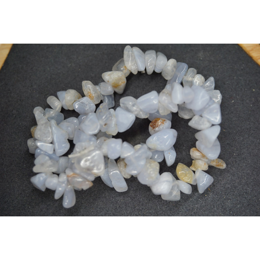 Bracelet Chips Calcedoine Lot de 10