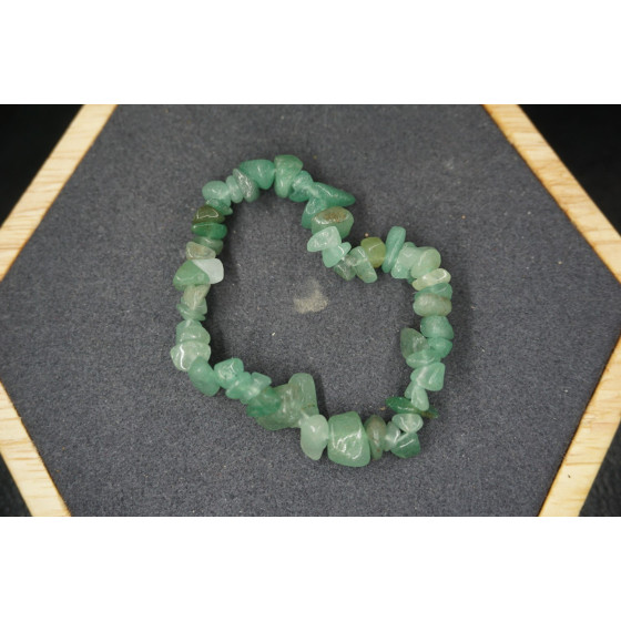 Bracelet Chips Aventurine Verte Lot de 10