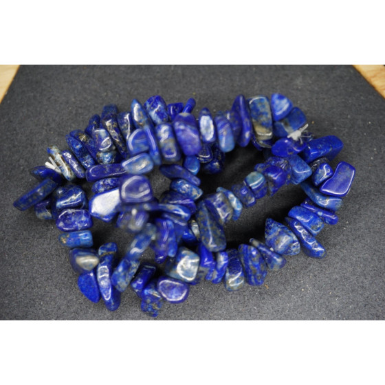 Bracelet Chips Lapis Lazuli Lot de 10