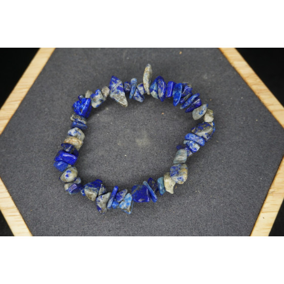 Bracelet Chips Lapis Lazuli B Lot de 10