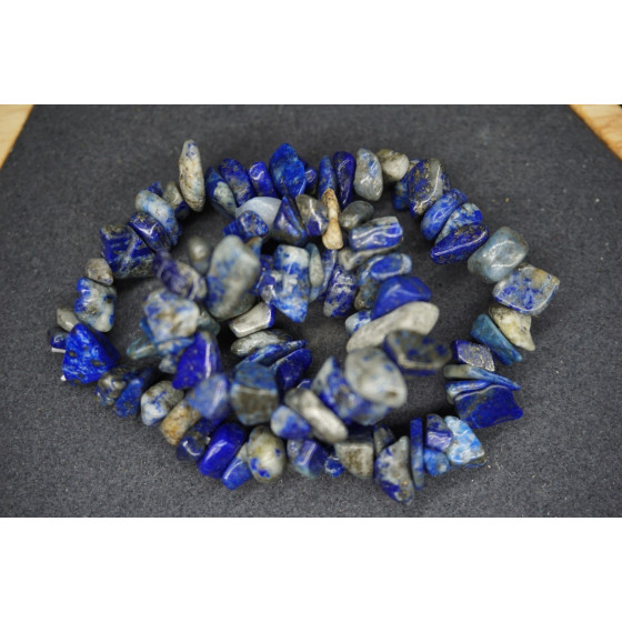 Bracelet Chips Lapis Lazuli B Lot de 10
