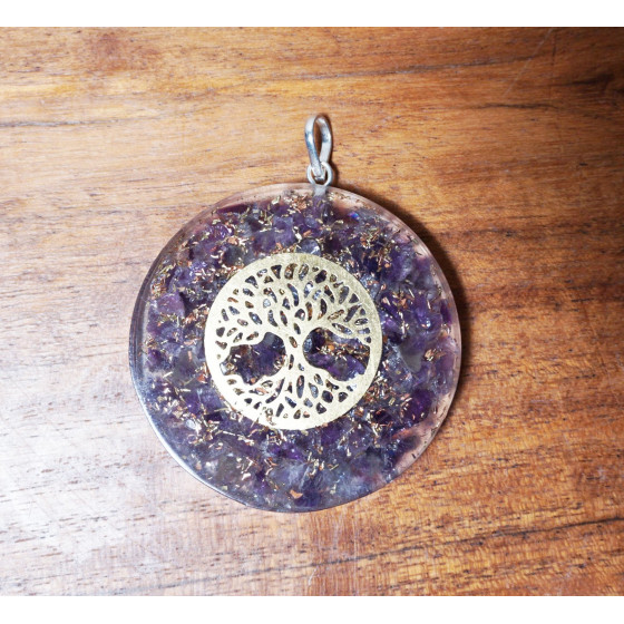 Pendentif Orgonite Arbre de...