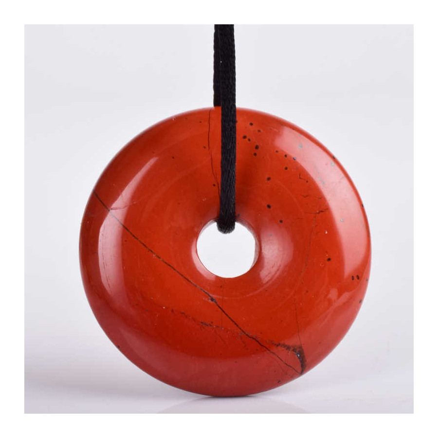 Pendentif Jaspe Rouge donut Pendentif Jaspe Rouge donut