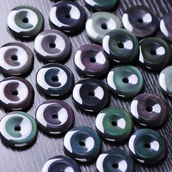 Pendentif Obsidienne Œil Céleste donut
