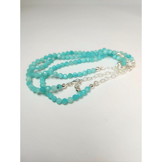 Bracelet Facettes Amazonite