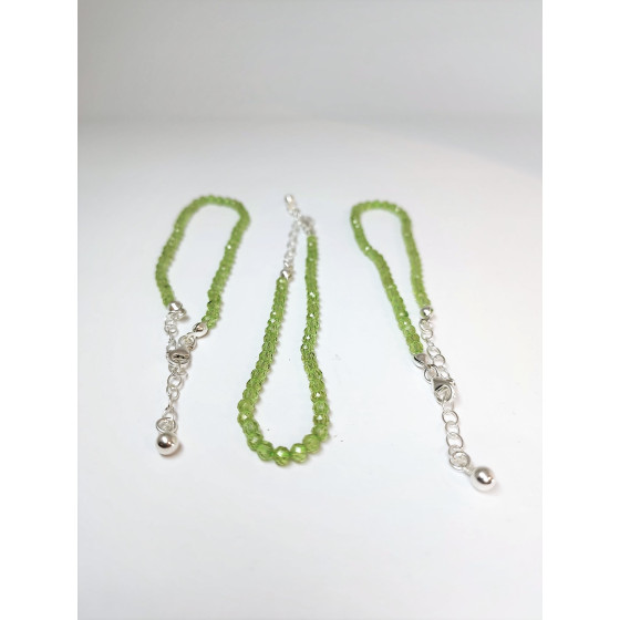 Bracelet Facettes Péridot
