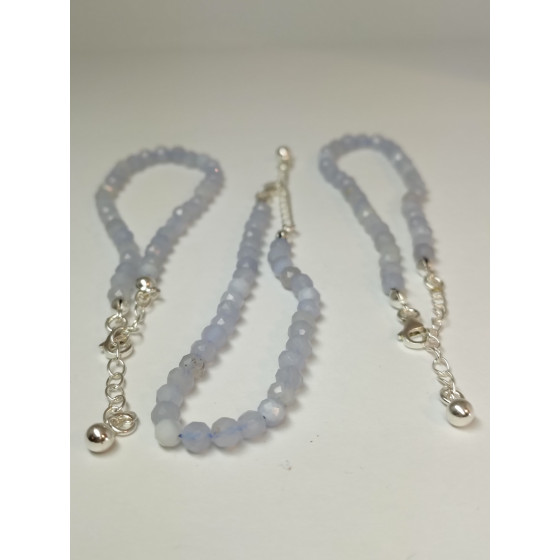 Bracelet Facettes Calcédoine