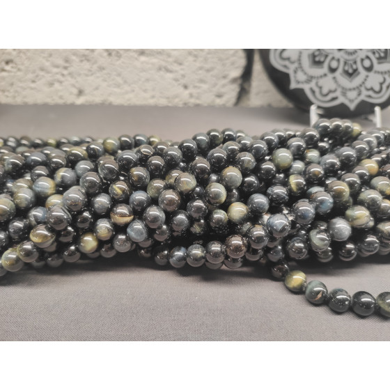 Fil Oeil de faucon perles AA
