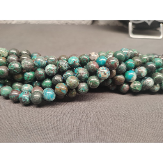 Fil Shattuckite perles AA