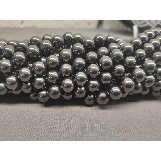 Fil spinelle noir perles AA