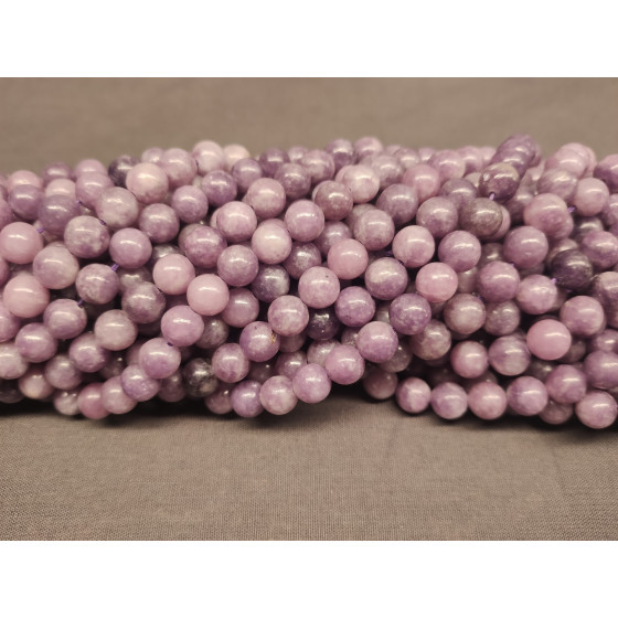 Fil lépidolite perles A