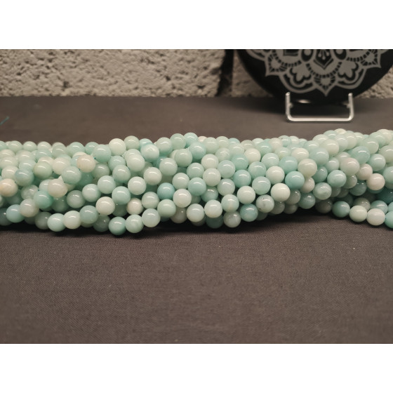 Fil amazonite chine perles A